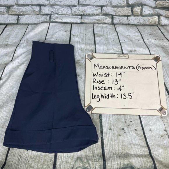 AGATA WEBERS Navy Crease Shorts 8 - Picture 12 of 14